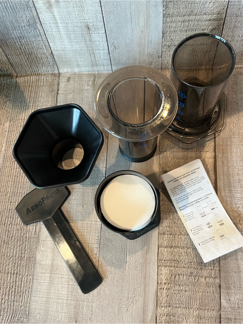 Aero Press Coffee Press- Black with filters